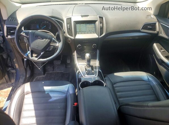 2FMPK4J84JBC36828 2018 FORD EDGE Blue წინა პანელის ხედი