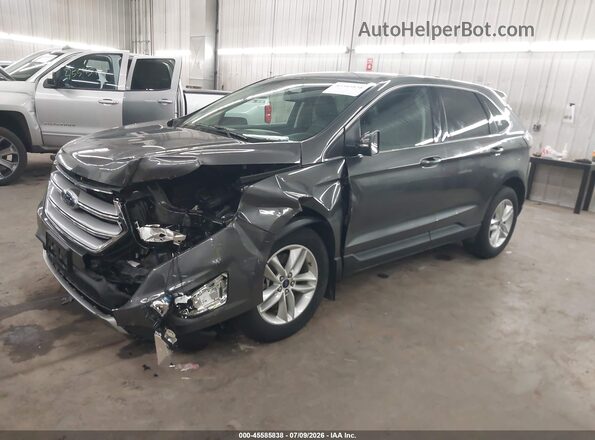 2FMPK4J85GBC37432 2016 FORD EDGE Gray Front left