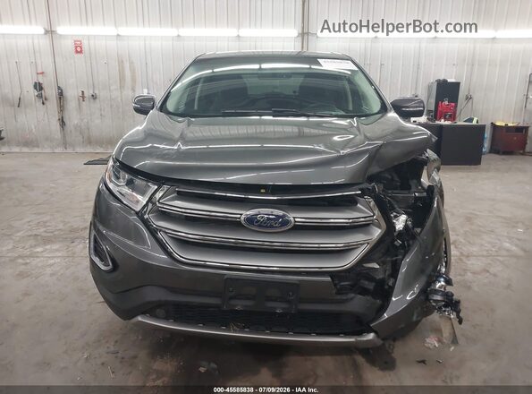 2FMPK4J85GBC37432 2016 FORD EDGE Gray Rear interior view