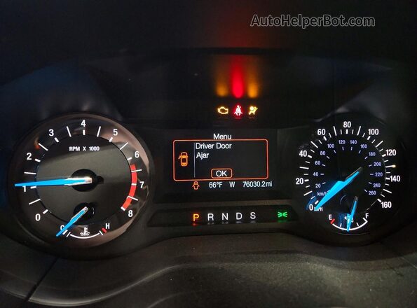 2FMPK4J86JBB95232 2018 FORD EDGE Gold Instrument cluster view