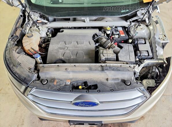 2FMPK4J86JBB95232 2018 FORD EDGE Gold Engine compartment view