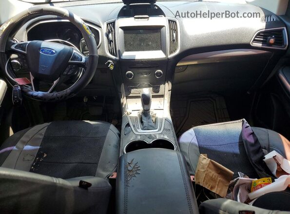 2FMPK4J87GBB67075 2016 FORD EDGE Black Widok deski rozdzielczej