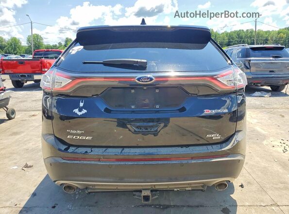 2FMPK4J87GBB67075 2016 FORD EDGE Black Widok z tyłu