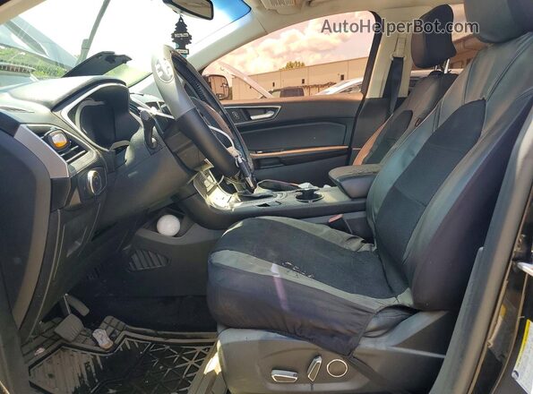 2FMPK4J87GBB67075 2016 FORD EDGE Black Widok wnętrza z przodu