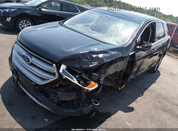 2FMPK4J87GBB84717 2016 FORD EDGE Черный Передняя левая четверть