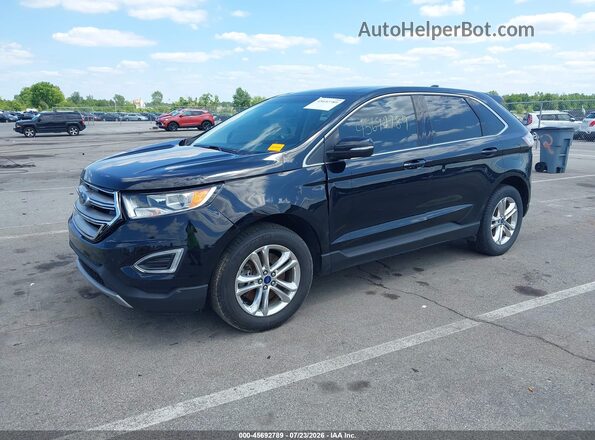 2FMPK4J87GBC60257 2016 FORD EDGE Черный Передняя левая четверть