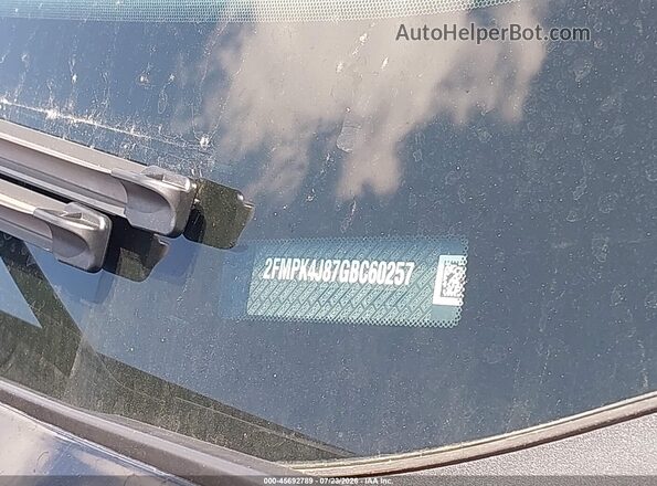 2FMPK4J87GBC60257 2016 FORD EDGE Черный Вид подкапотного пространства