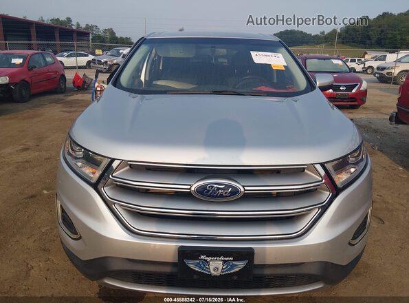 2FMPK4J87HBB61018 2017 FORD EDGE Silver Вид щитка приладів