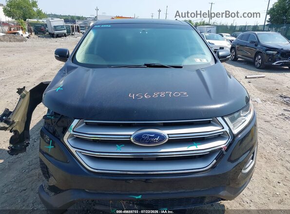 2FMPK4J87HBC58252 2017 FORD EDGE Black Instrument cluster view