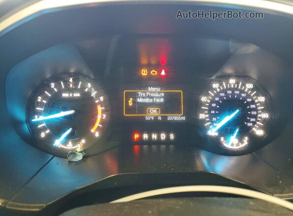 2FMPK4J87HBC64701 2017 FORD EDGE Orange Вид щитка приладів