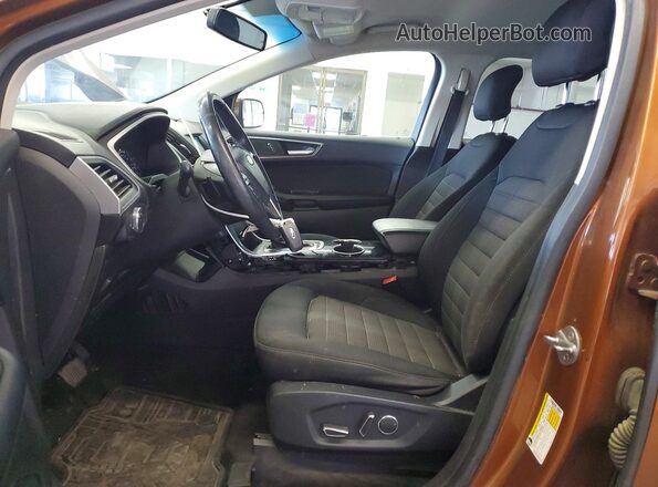 2FMPK4J87HBC64701 2017 FORD EDGE Orange Вид салону спереду