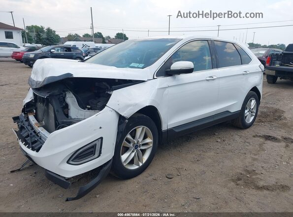 2FMPK4J88GBC31608 2016 FORD EDGE White წინა მარცხენა ხედი სამი მეოთხედიდან