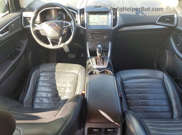 2FMPK4J88HBC29052 2017 FORD EDGE Silver Вид панелі приладів