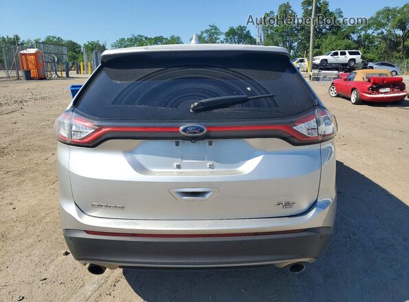 2FMPK4J88HBC29052 2017 FORD EDGE Silver Вид ззаду