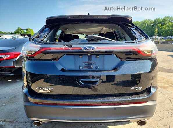 2FMPK4J88JBB27644 2018 FORD EDGE Black უკანა ხედი