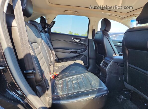 2FMPK4J88JBB27644 2018 FORD EDGE Black უკანა სალონის ხედი