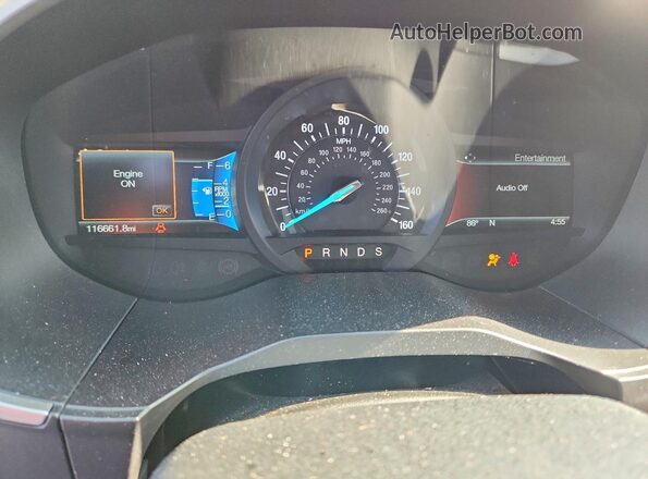 2FMPK4J88JBB27644 2018 FORD EDGE Black ხელსაწყოთა პანელის ხედი
