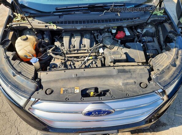 2FMPK4J88JBB27644 2018 FORD EDGE Black ძრავის განყოფილების ხედი