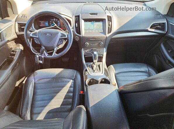 2FMPK4J88JBB27644 2018 FORD EDGE Black წინა პანელის ხედი