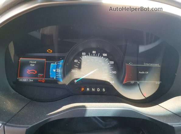 2FMPK4J88JBC13035 2018 FORD EDGE Blue ხელსაწყოთა პანელის ხედი
