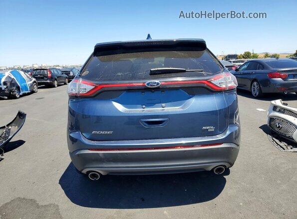 2FMPK4J88JBC13035 2018 FORD EDGE Blue უკანა ხედი