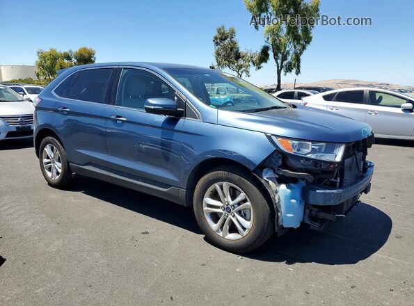 2FMPK4J88JBC13035 2018 FORD EDGE Blue წინა მარჯვენა