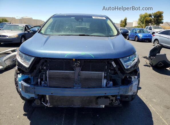 2FMPK4J88JBC13035 2018 FORD EDGE Blue წინა ხედი