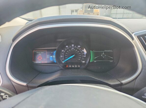 2FMPK4J88JBC30966 2018 FORD EDGE Blue ხელსაწყოთა პანელის ხედი