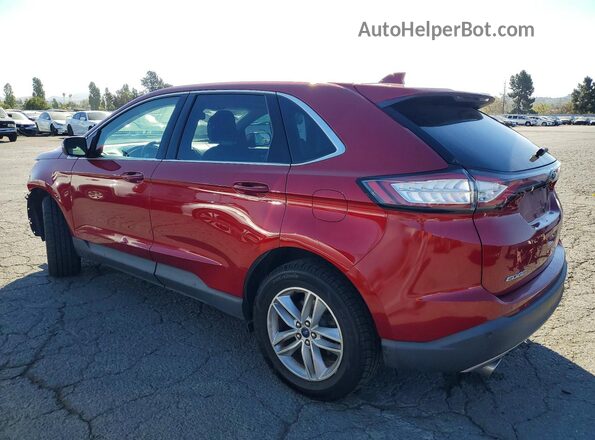 2FMPK4J89HBC34454 2017 FORD EDGE Maroon Rear left