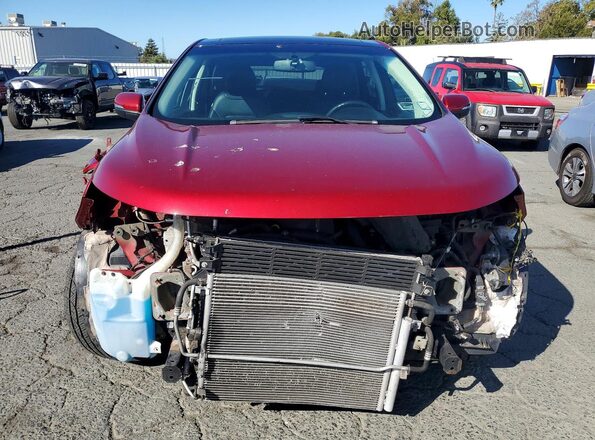 2FMPK4J89HBC34454 2017 FORD EDGE Maroon Front view