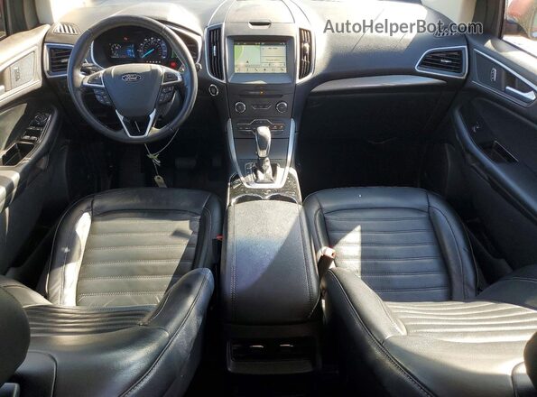 2FMPK4J89HBC34454 2017 FORD EDGE Maroon Dashboard view