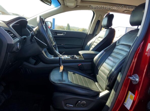2FMPK4J89HBC34454 2017 FORD EDGE Maroon Front interior view