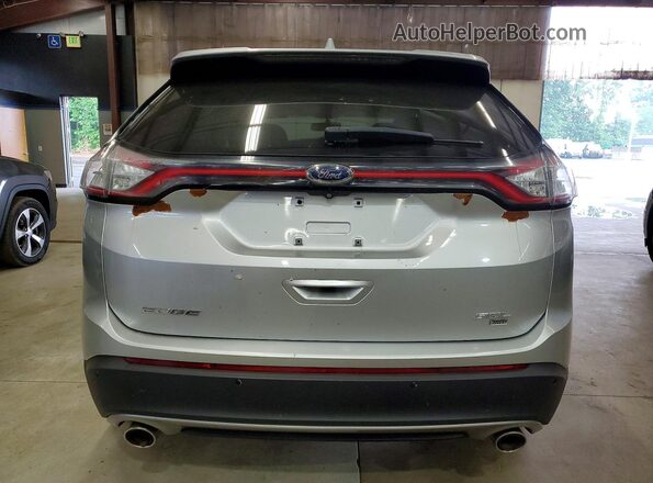2FMPK4J8XHBB22813 2017 FORD EDGE Silver Հետևի տեսք