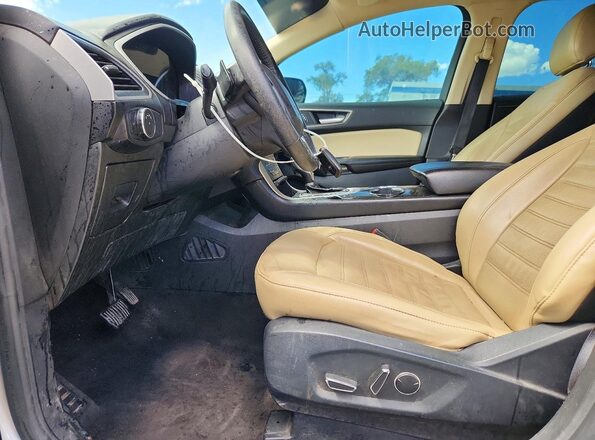 2FMPK4J8XHBC04444 2017 FORD EDGE White Widok wnętrza z przodu