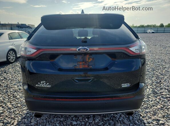 2FMPK4J90GBB32886 2016 FORD EDGE Черный Вид сзади