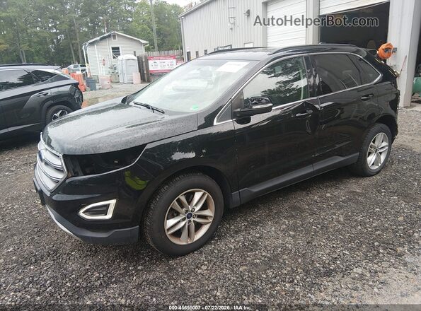 2FMPK4J90HBB01445 2017 FORD EDGE Black Przód lewy
