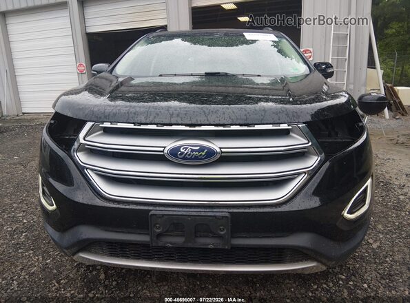 2FMPK4J90HBB01445 2017 FORD EDGE Black Widok wnętrza z tyłu