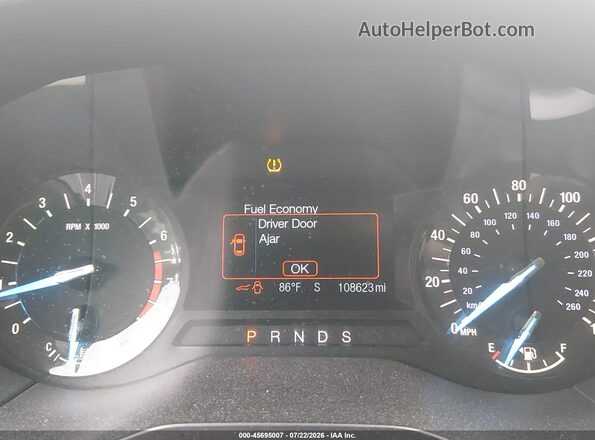 2FMPK4J90HBB01445 2017 FORD EDGE Black Widok tylnych siedzeń