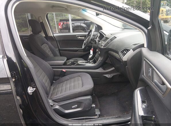 2FMPK4J90HBB01445 2017 FORD EDGE Black Widok wnętrza z przodu