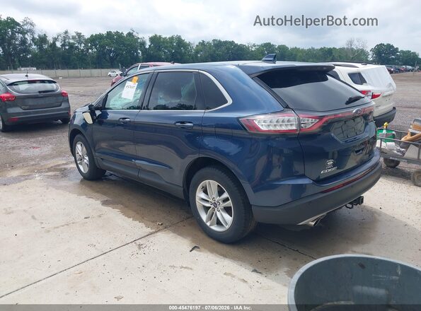 2FMPK4J90HBB35238 2017 FORD EDGE Blue Tył lewy
