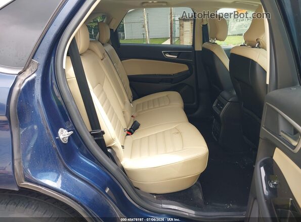 2FMPK4J90HBB35238 2017 FORD EDGE Blue Widok naklejki z numerem VIN