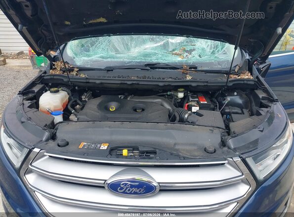 2FMPK4J90HBB35238 2017 FORD EDGE Blue Widok z tyłu