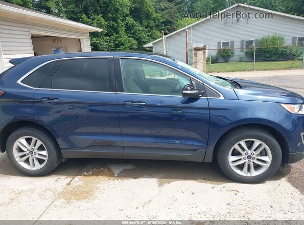 2FMPK4J90HBB35238 2017 FORD EDGE Blue Widok wnętrza 360 stopni