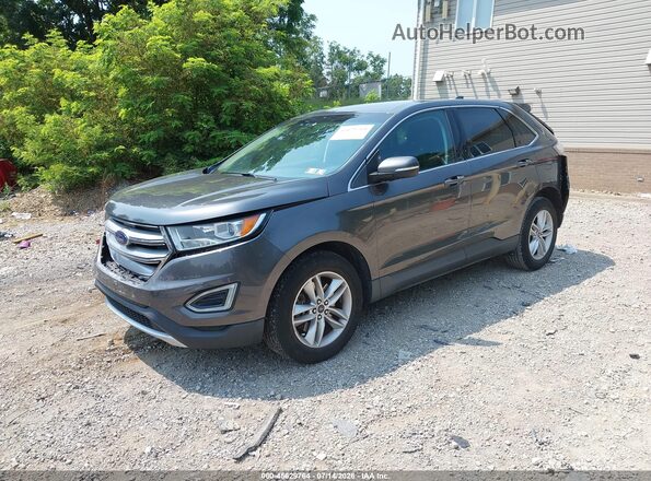 2FMPK4J90HBB71236 2017 FORD EDGE Gray წინა მარცხენა ხედი სამი მეოთხედიდან