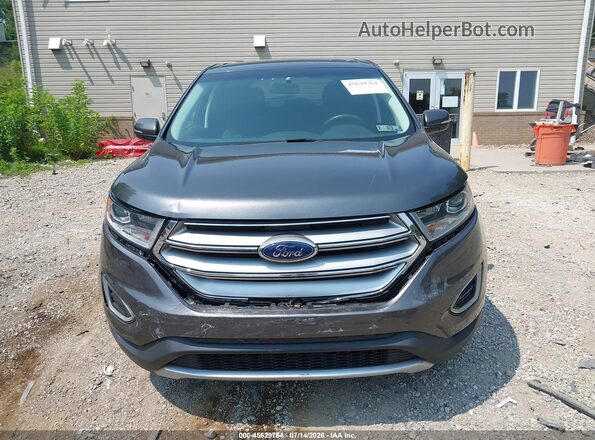 2FMPK4J90HBB71236 2017 FORD EDGE Gray ხელსაწყოთა პანელის ხედი