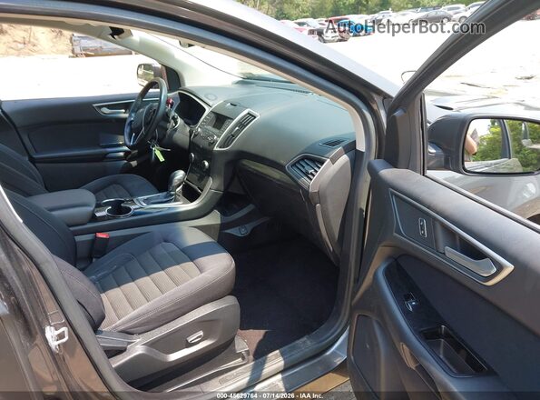 2FMPK4J90HBB71236 2017 FORD EDGE Gray წინა სალონის ხედი