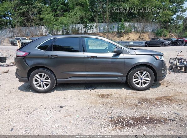 2FMPK4J90HBB71236 2017 FORD EDGE Gray უკანა სალონის ხედი