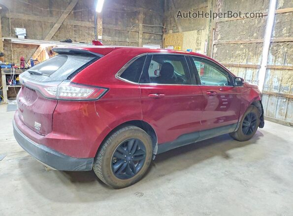 2FMPK4J90HBC64614 2017 FORD EDGE Красный Задняя правая четверть