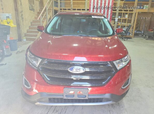 2FMPK4J90HBC64614 2017 FORD EDGE Красный Вид спереди