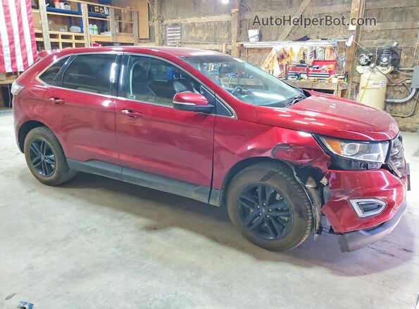 2FMPK4J90HBC64614 2017 FORD EDGE Красный Передняя правая четверть